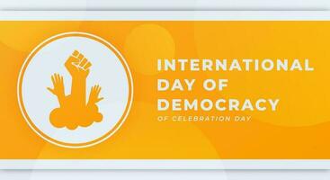 International Democracy Day Celebration Vector Design Illustration for Background, Poster, Banner, Advertising, Greeting Card
