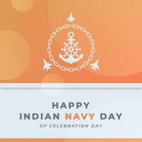 Indian Navy Day Celebration Vector Design Illustration for Background, Poster, Banner, Advertising, Greeting Card