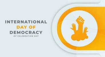 International Democracy Day Celebration Vector Design Illustration for Background, Poster, Banner, Advertising, Greeting Card