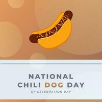 National Chili Dog Day Celebration Vector Design Illustration for Background, Poster, Banner, Advertising, Greeting Card