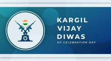 Kargil Vijay Diwas Celebration Vector Design Illustration for Background, Poster, Banner, Advertising, Greeting Card