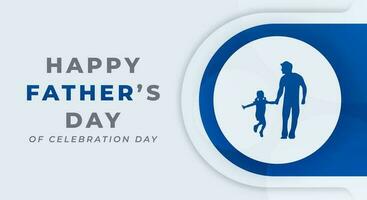 Happy Fathers Day Celebration Vector Design Illustration for Background, Poster, Banner, Advertising, Greeting Card