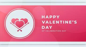 Happy Valentine Day Celebration Vector Design Illustration for Background, Poster, Banner, Advertising, Greeting Card