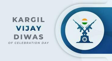 Kargil Vijay Diwas Celebration Vector Design Illustration for Background, Poster, Banner, Advertising, Greeting Card