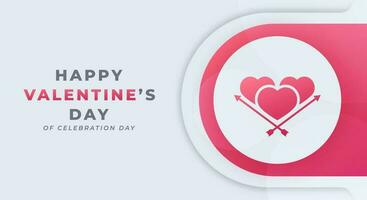 Happy Valentine Day Celebration Vector Design Illustration for Background, Poster, Banner, Advertising, Greeting Card