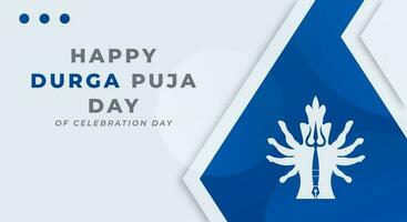 Happy Durga Puja Day Celebration Vector Design Illustration for Background, Poster, Banner, Advertising, Greeting Card