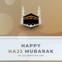 Hajj Mabrour Islamic Day Celebration Vector Design Illustration for Background, Poster, Banner, Advertising, Greeting Card