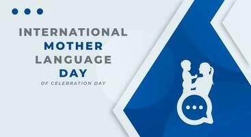 International Mother Language Day Celebration Vector Design Illustration for Background, Poster, Banner, Advertising, Greeting Card