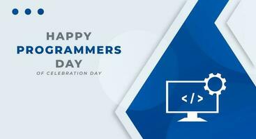 International Programmers Day Celebration Vector Design Illustration for Background, Poster, Banner, Advertising, Greeting Card