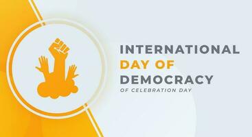 International Democracy Day Celebration Vector Design Illustration for Background, Poster, Banner, Advertising, Greeting Card