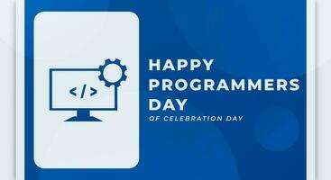International Programmers Day Celebration Vector Design Illustration for Background, Poster, Banner, Advertising, Greeting Card