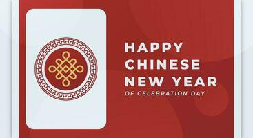 Happy Chinese New Year Celebration Vector Design Illustration for Background, Poster, Banner, Advertising, Greeting Card