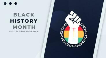 Black History Month Celebration Vector Design Illustration for Background, Poster, Banner, Advertising, Greeting Card