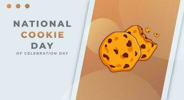 National Cookie Day Celebration Vector Design Illustration for Background, Poster, Banner, Advertising, Greeting Card