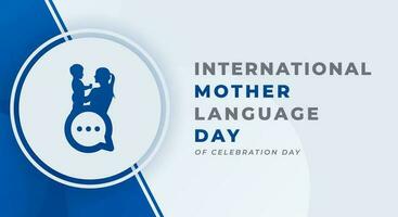 International Mother Language Day Celebration Vector Design Illustration for Background, Poster, Banner, Advertising, Greeting Card