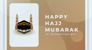 Hajj Mabrour Islamic Day Celebration Vector Design Illustration for Background, Poster, Banner, Advertising, Greeting Card