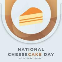 National Cheesecake Day Celebration Vector Design Illustration for Background, Poster, Banner, Advertising, Greeting Card