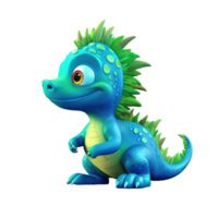 Cute baby Dinosaur, Cartoon baby brontosaurus ai generated image. High quality ai image png