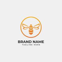 Bee logo, Bee Tech logo and icon vector