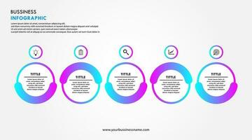 Modern infographic template. Vector design.