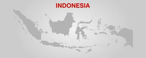 Indonesia map template. Vector design