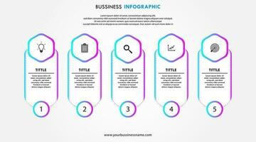 Modern infographic template. Vector design.