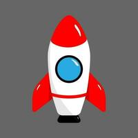 Rocket balloon icon template Vector illustration