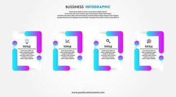 Modern infographic template. Vector design.