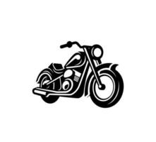 motocicleta en plano estilo vector ilustración