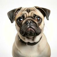 Close-up of a pug dog photo