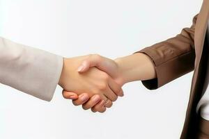 Closeup of a business handshake photo