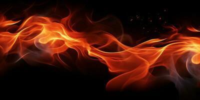 Fire wall and spark with black photo