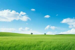 Farm field with clouds photo