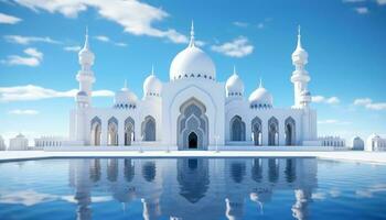 Modern Architecture of Islamic Mosque photo