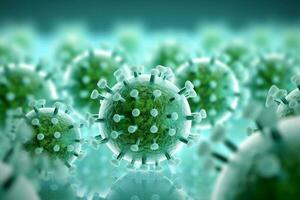 Illustration of virus cells photo