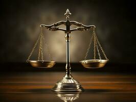 law scales, symbol of justice photo