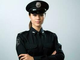 young police woman photo