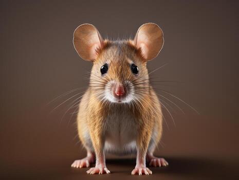 Rat isolated on dark background photo