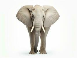 elephant isolated on white photo