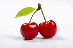 a cherry isolated on a white background photo