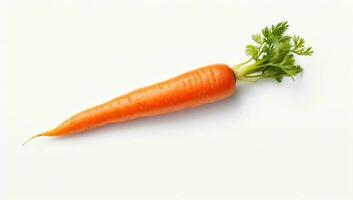 a carrot isolated on a white background photo