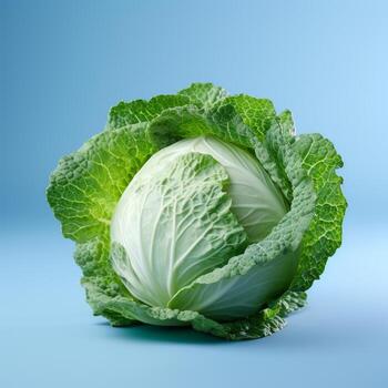 cabbage isolated on a solid background photo