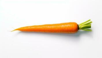 a carrot isolated on a white background photo