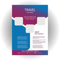 Free vector travel sale flyer template.
