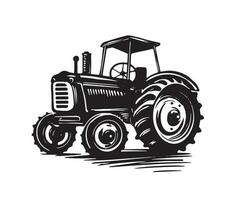 Tractor hand drawn illustrations, vector. vector