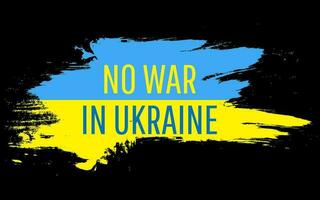 No war in Ukraine. Save Ukraine. Pray for Ukraine peace. Vector illustration