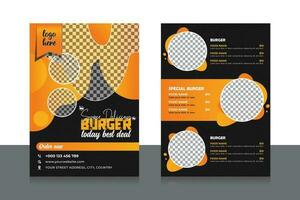 Restaurant discount food Burger Flyer Design, Todays Menu snake Chinese meal ad Template, Delicious Fast Food Pizza Poster vector