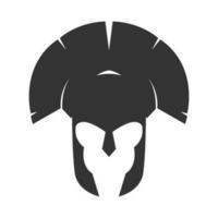spartan helmet logo icon design template Free Vector