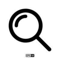 Magnifying glass tool icon. vector