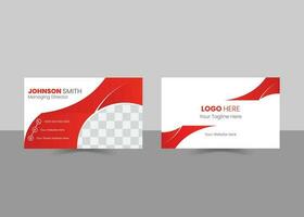 Creative Professional Business Card Design Template vector